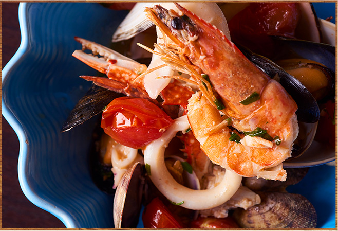 海の幸のワイン蒸し